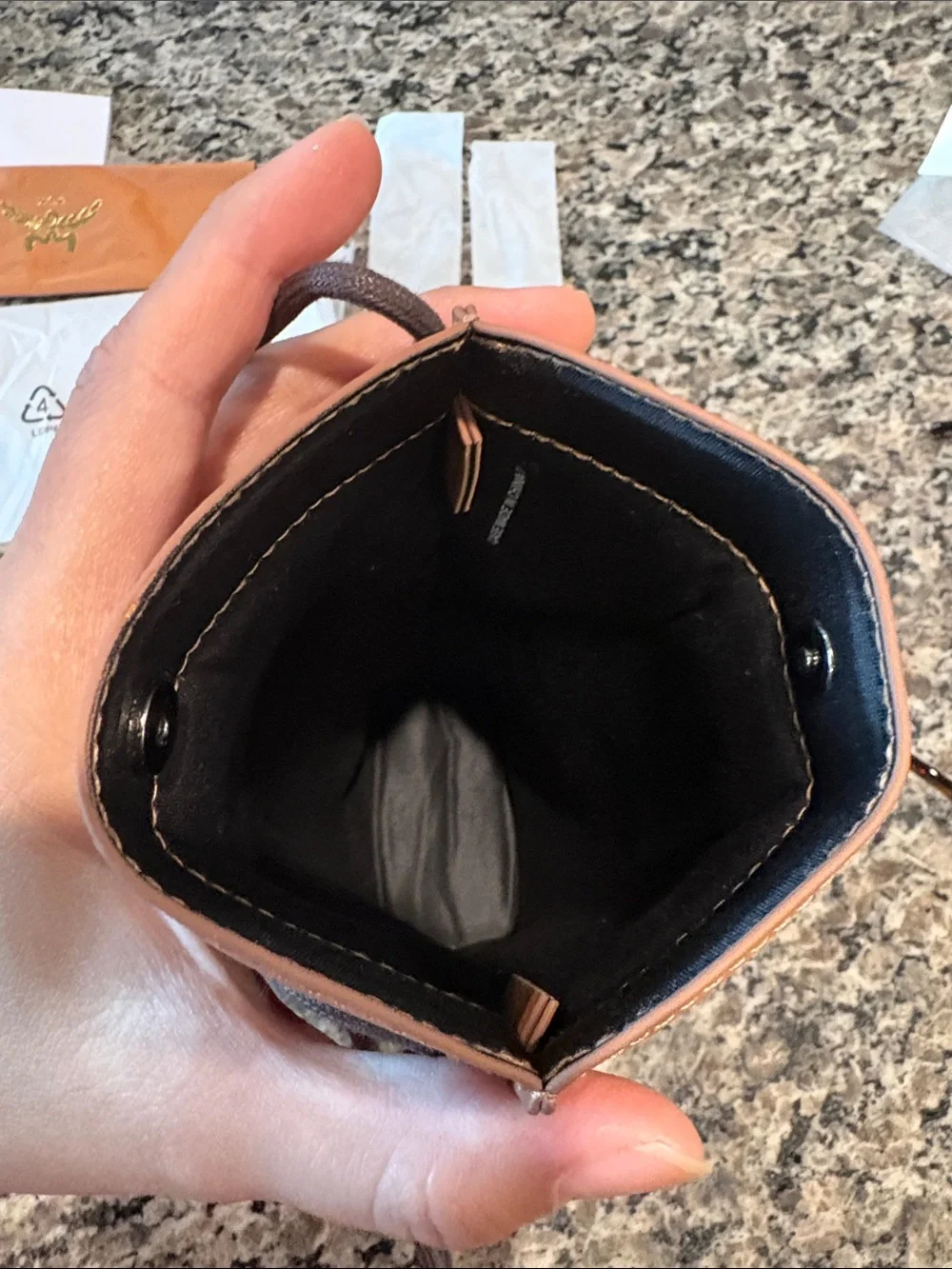 MCM Tortoiseshell Sunglasses with Crossbody Pouch